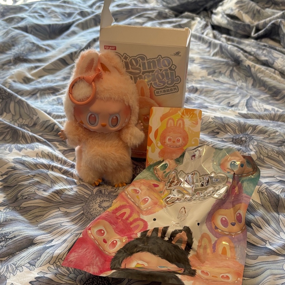 Labubu big into energy Plush  (happiness)